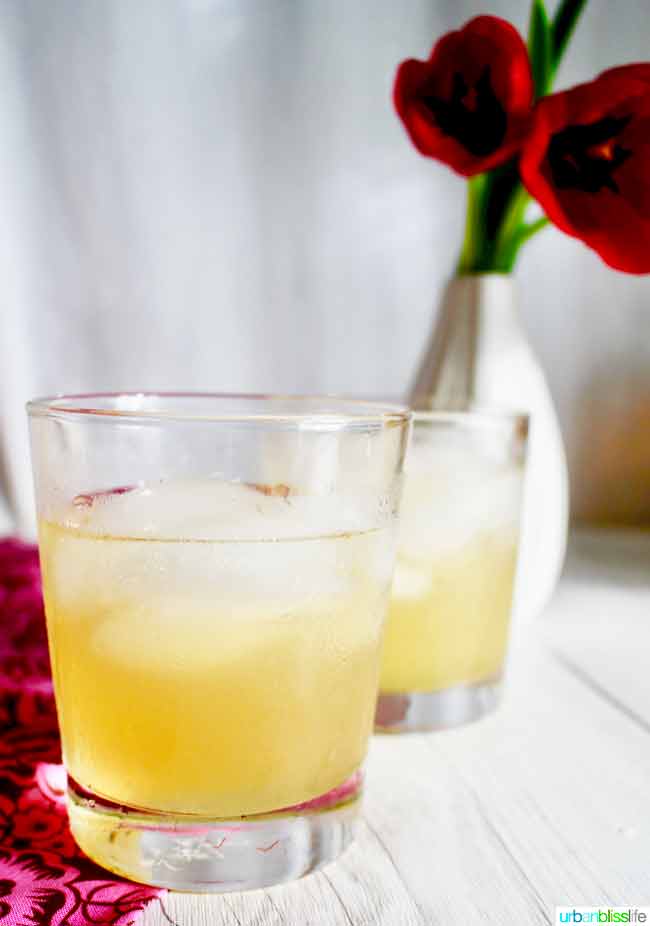 bourbon cocktail recipe with tangerine lemonade on UrbanBlissLife.com