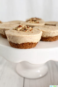 Nutty Vegan Cheesecake is a satisfying frozen dessert! Recipe on http://28toppicks.com