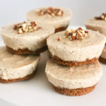 Nutty Vegan Cheesecake is a satisfying frozen dessert! Recipe on http://28toppicks.com