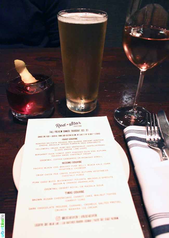 Red Star Tavern fall menu features elevated Northwest cuisine. Restaurant review on http://28toppicks.com