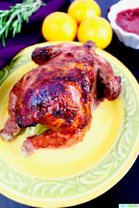 Cranberry Raspberry Orange Glaze Game Hens recipe & giveaway on UrbanBlissLife.com
