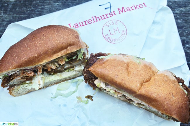 sandwiches from Laurelhurst market