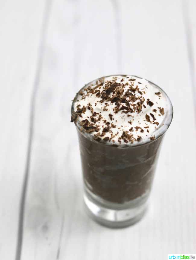 Avocado Chocolate Mousse is dairy-free, vegan, and DELICIOUS! Recipe on UrbanBlissLife.com