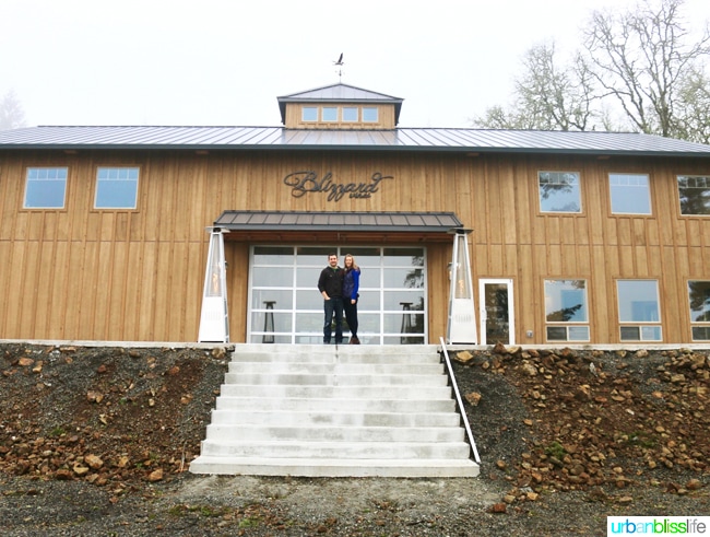 Blizzard Wines builds new tasting room in Hillsboro, Oregon. Preview on UrbanBlissLife.com