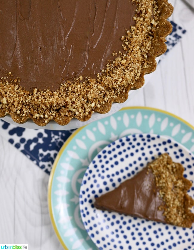 Chocolate Hazelnut Tart on UrbanBlissLife.com