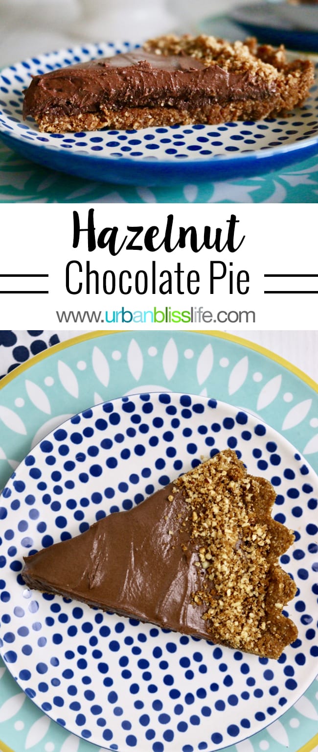 Decadent Delicious Chocolate Hazelnut Tart recipe on UrbanBlissLife.com