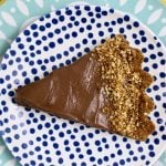 Decadent Delicious Hazelnut Chocolate Pie recipe on UrbanBlissLife.com