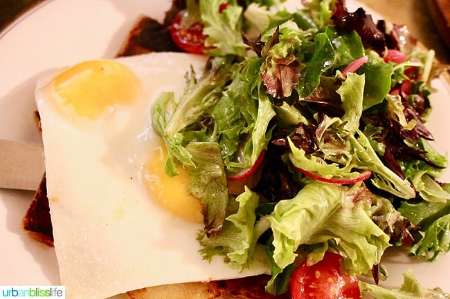 eggs and salad at Broder in Hood River
