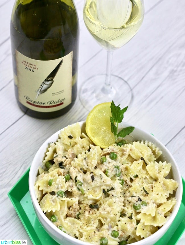 Creamy Farfalle with Salmon and Peas