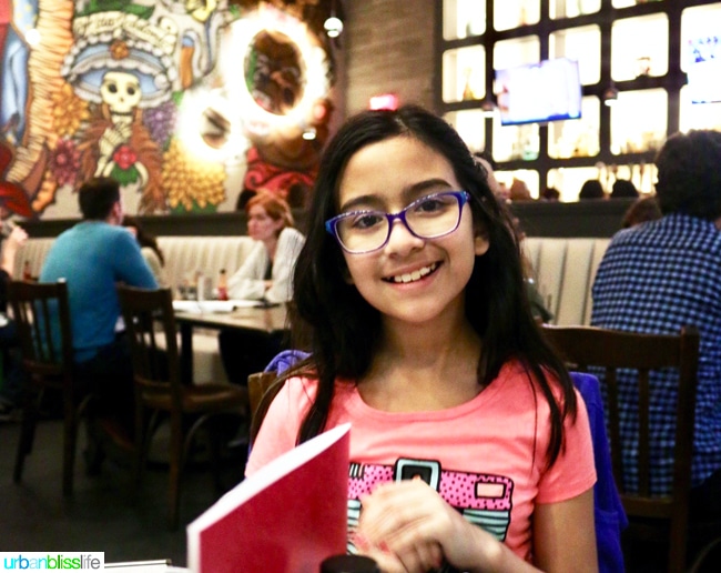 daughter at Johnny Sanchez New Orleans restaurant