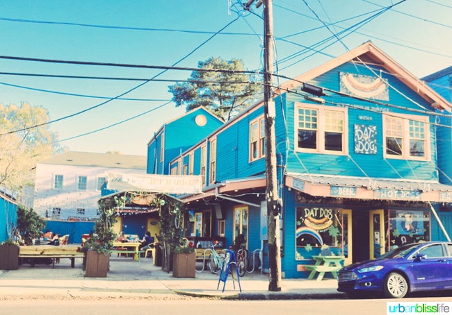 getting around new orleans blue house