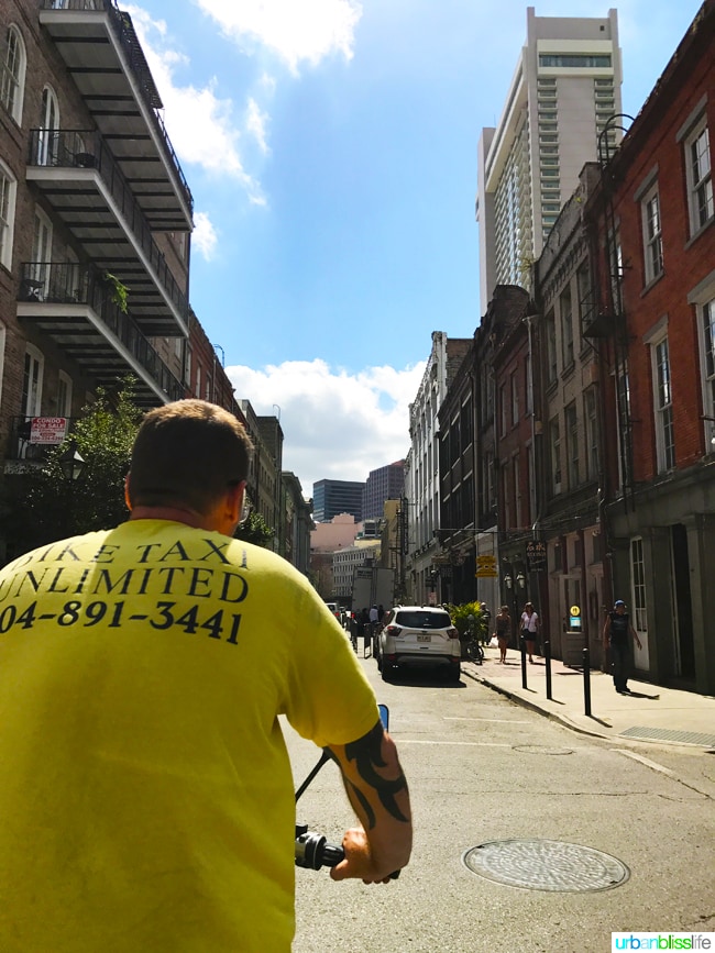 Getting Around New Orleans pedicab