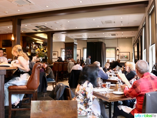Raven and Rose restaurant interior