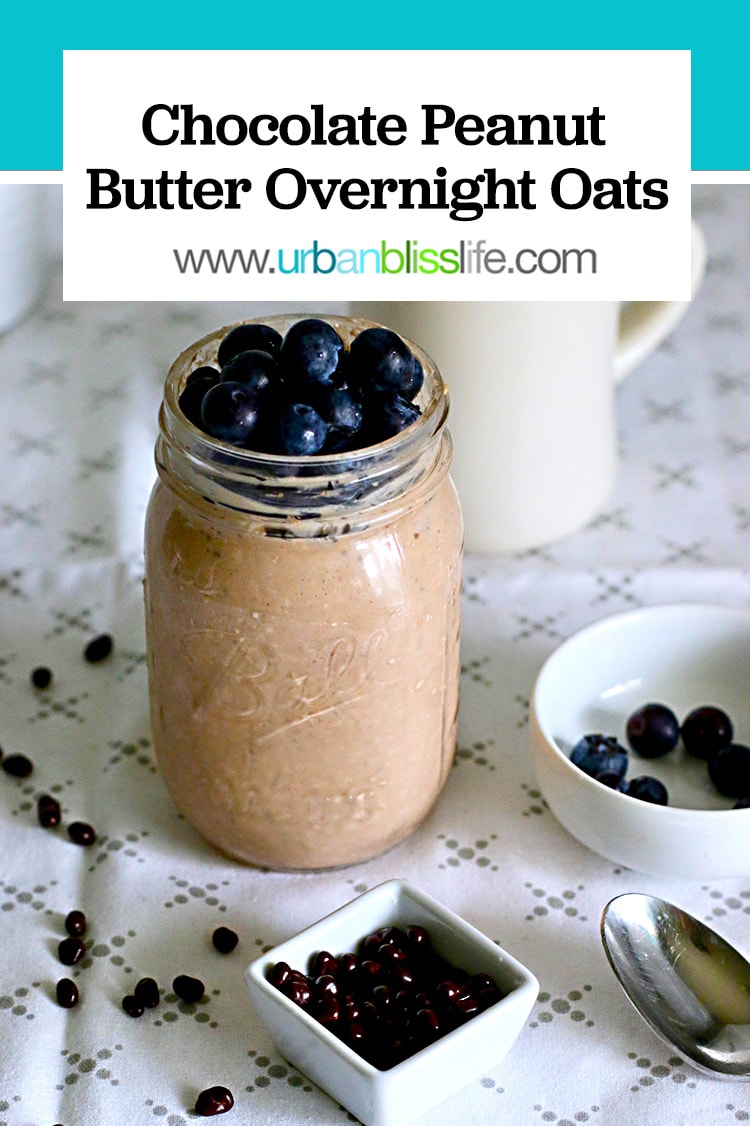 Chocolate Peanut Butter Overnight Oats
