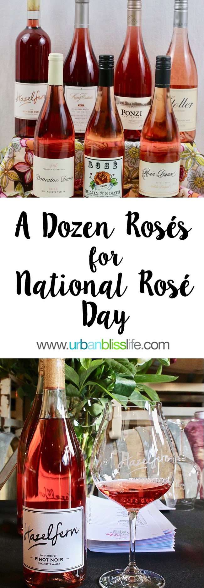 A Dozen Rosé Wines to Try for National Rose Day 2017 on UrbanBlissLife.com