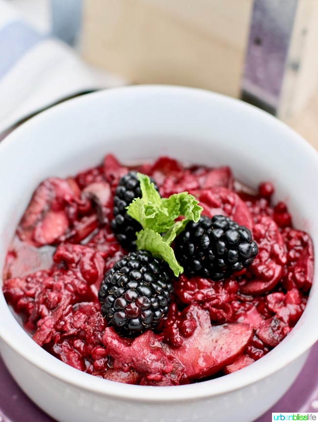 Blackberry Bacon Sauce on UrbanBlissLife.com