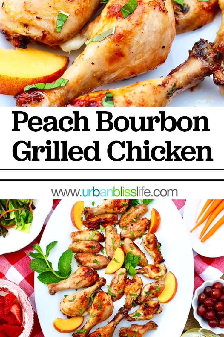 peach bourbon grilled chicken