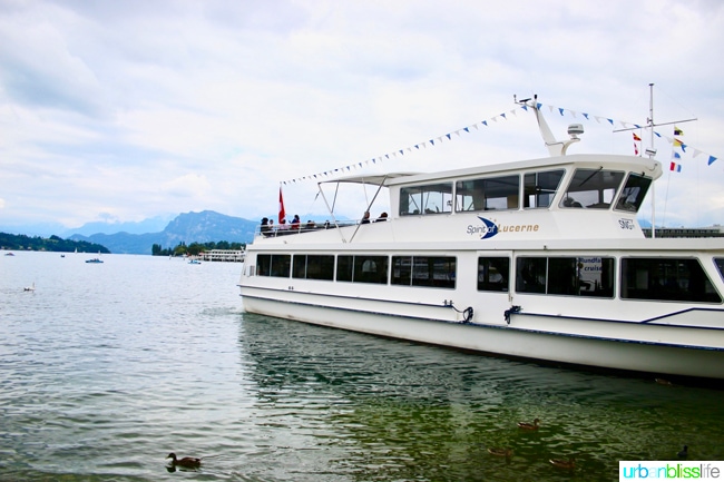 things to do in Lucerne: boat tour on the Vierwaldstattersee