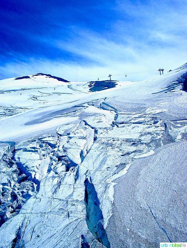 snow on mount titlis