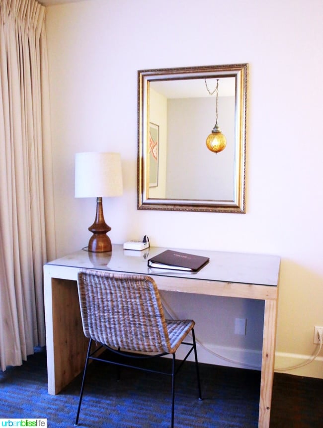 Ashland Hills Hotel and Suites suite desk, hotel review and travel tips on UrbanBlissLife.com