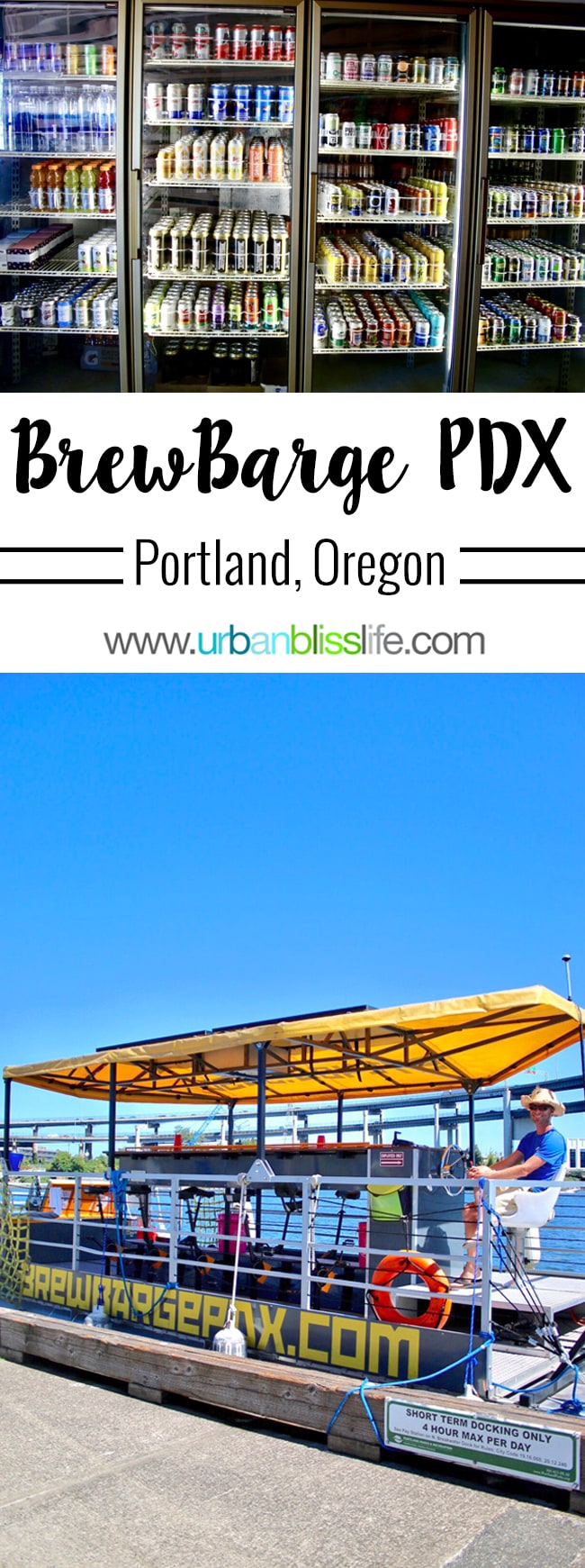 Beers, Boats, and Bridges: An Afternoon on BrewBarge PDX on UrbanBlissLife.com