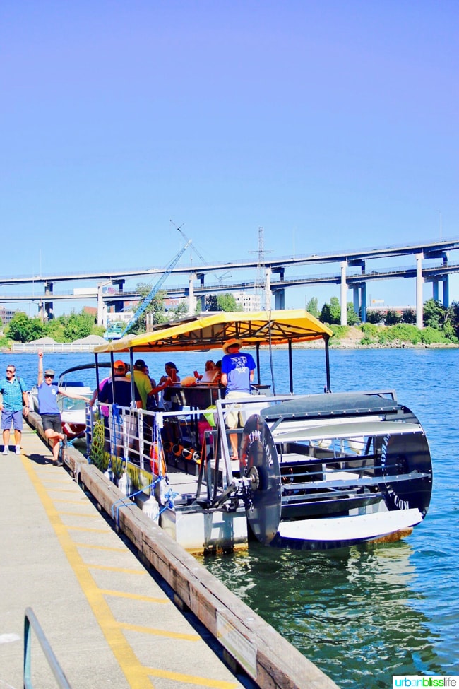 Beers, Boats, and Bridges: An Afternoon on BrewBarge PDX on UrbanBlissLife.com