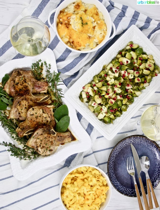Easy weeknight meal: Cider-glazed pork chops recipe on UrbanBlissLife.com
