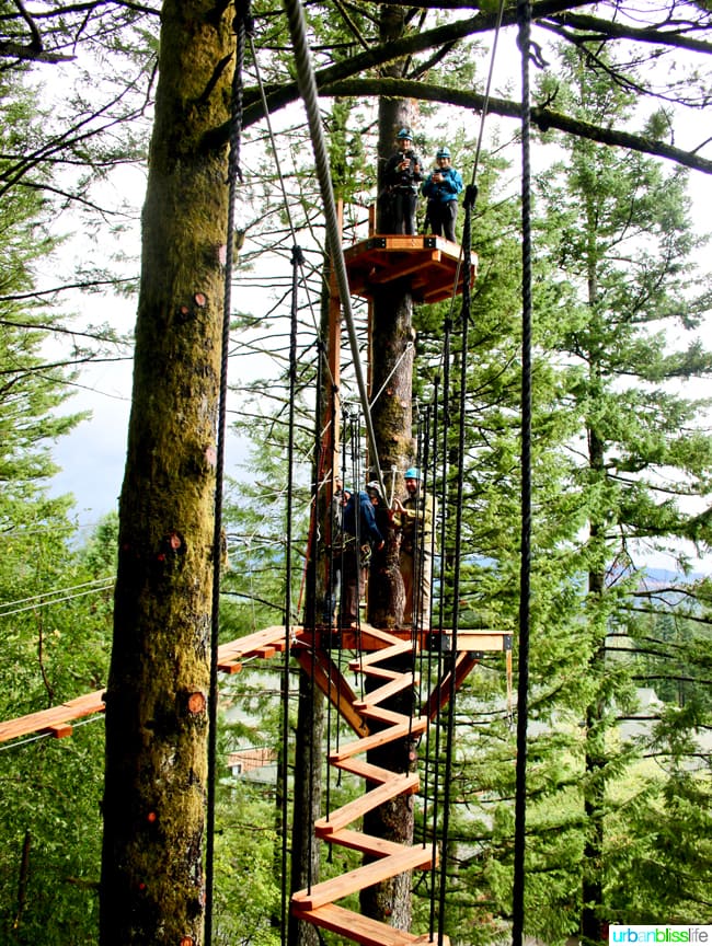 Skamania Lodge Aerial Park. Travel stories & hotel reviews on UrbanBlissLife.com