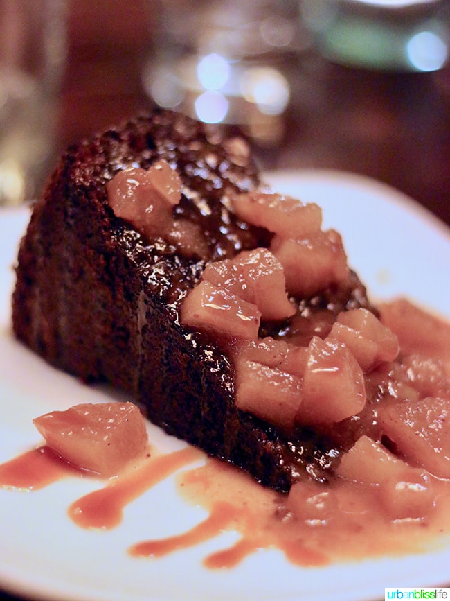 ginger cake at Cabezon restaurant in Portland, Oregon. Full restaurant details on UrbanBlissLife.com