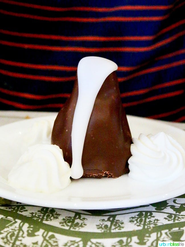 Matterhorn dessert at André's Confiserie Suisse in Kansas City. Restaurant review on UrbanBlissLife.com