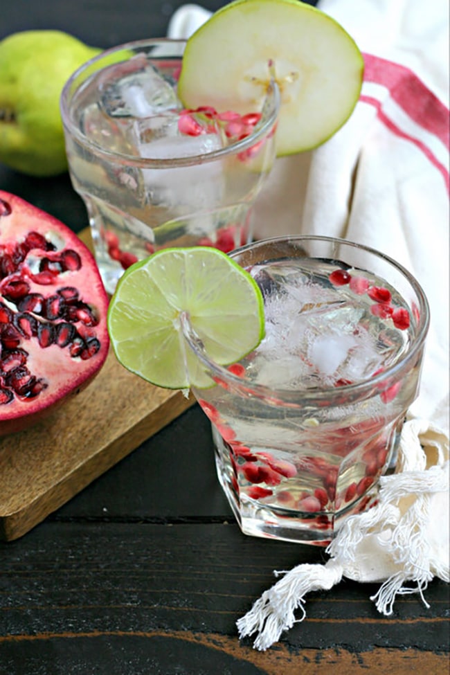 White Winter Sangria 20 Festive Winter Holiday Party Cocktails on UrbanBlissLife.com