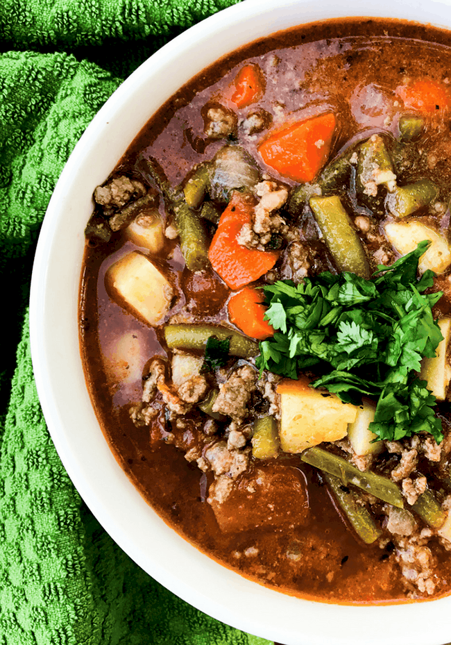 Whole30 Hamburger Soup recipe