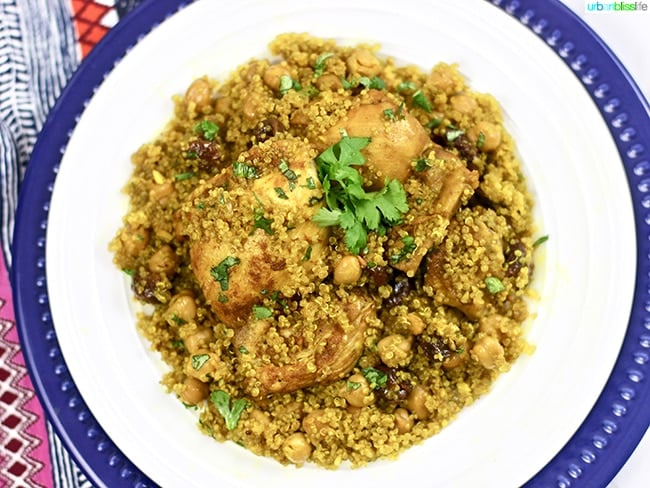 Healthy 30-Minute Instant Pot Moroccan Chicken recipe on UrbanBlissLife.com