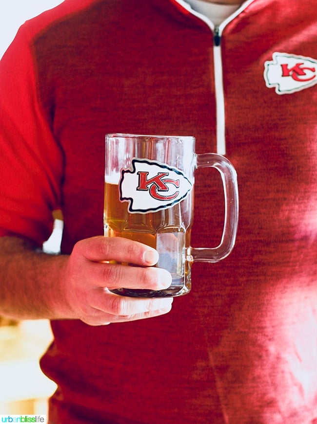NFL KC Chiefs Beer Mug - Game Day Food and Drink Tips