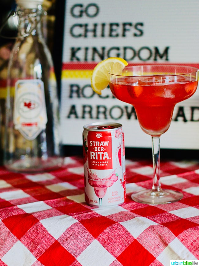 Strawberry Lemonade Margaritas - Game Day Food and Drink Tips