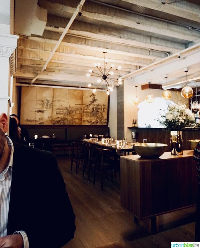 Roe restaurant interior