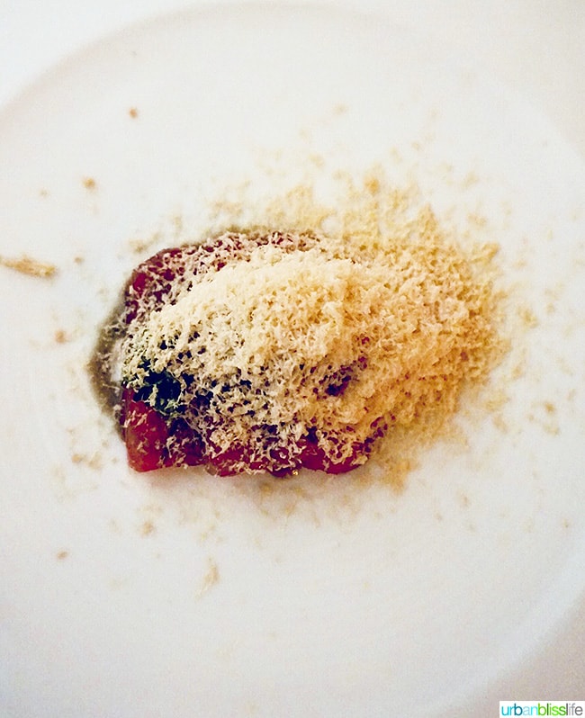 roe restaurant shaved foie gras
