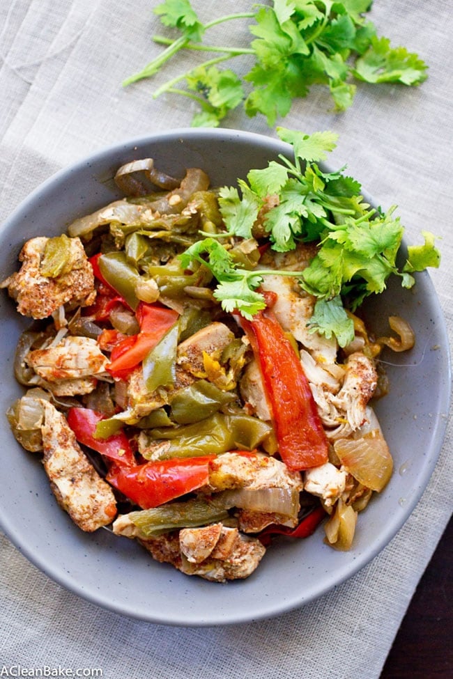 slow cooker chicken fajitas