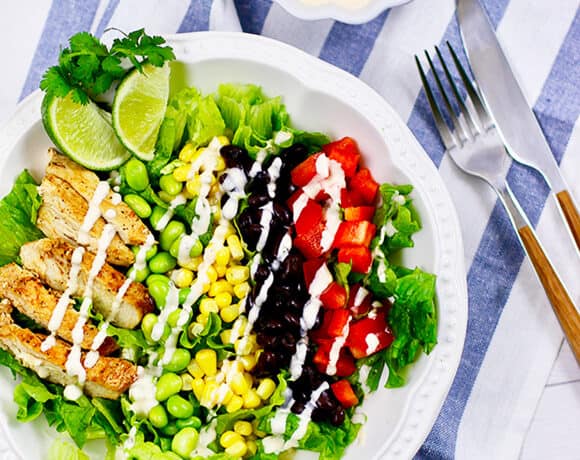 Southwest BBQ chicken salad