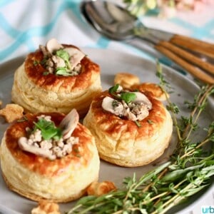 Meaty Mushroom Puff Pastry Cups appetizer recipe