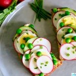 Spring Crudite Toast recipe on UrbanBlissLife.com
