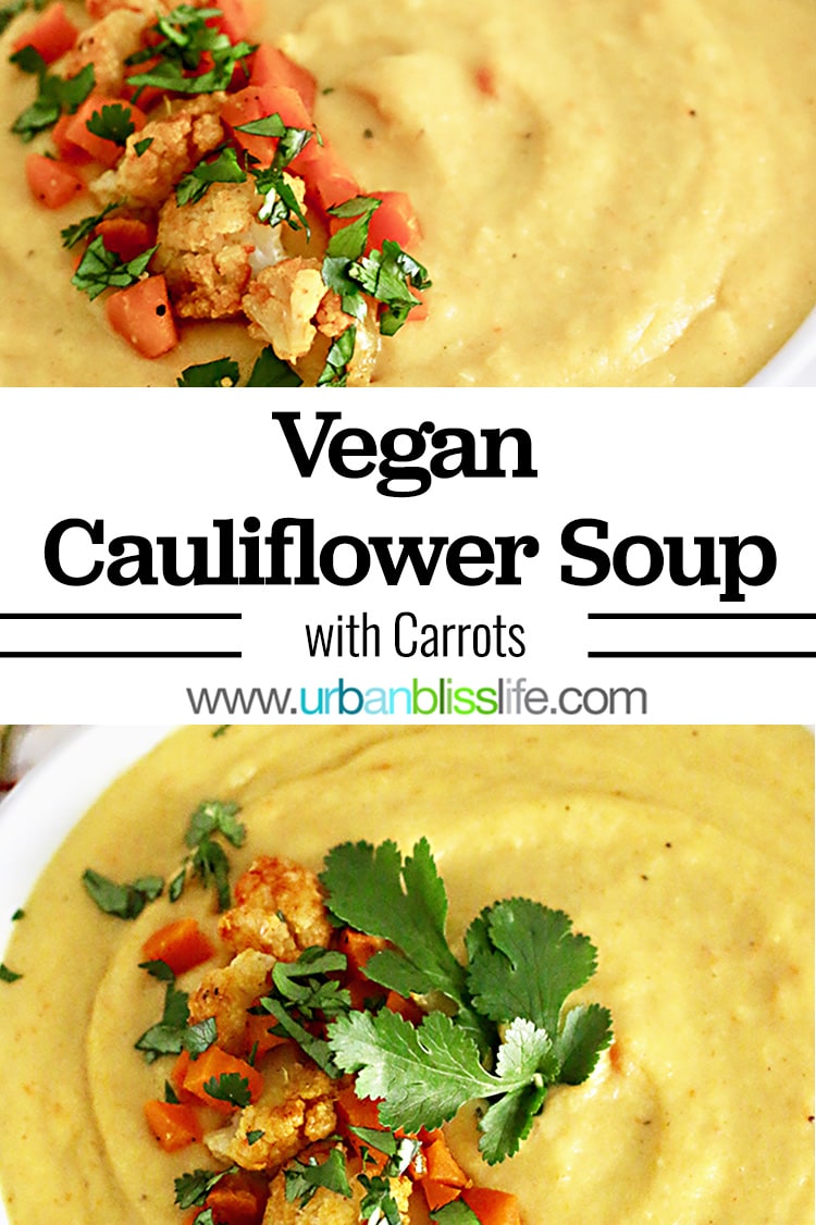 Vegan cauliflower soup