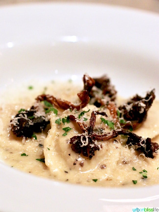 Gracie's restaurant chantrelle ravioli