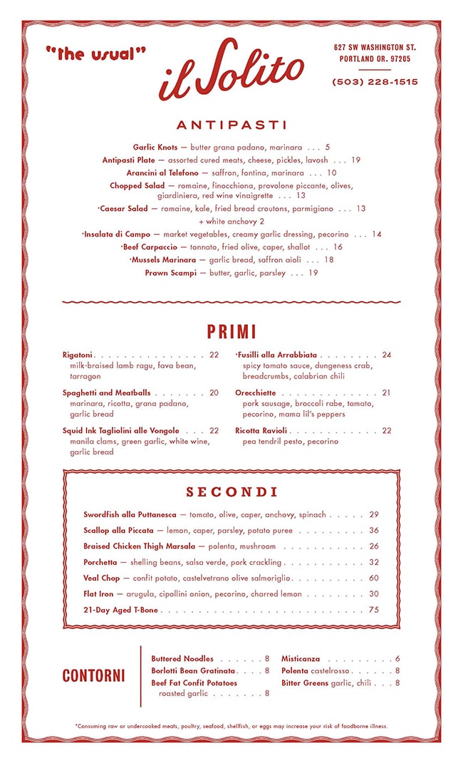 Il Solito restaurant opens in Portland, Oregon. Restaurant preview on UrbanBlissLife.com