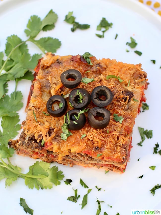 Mexican Lasagna single flat