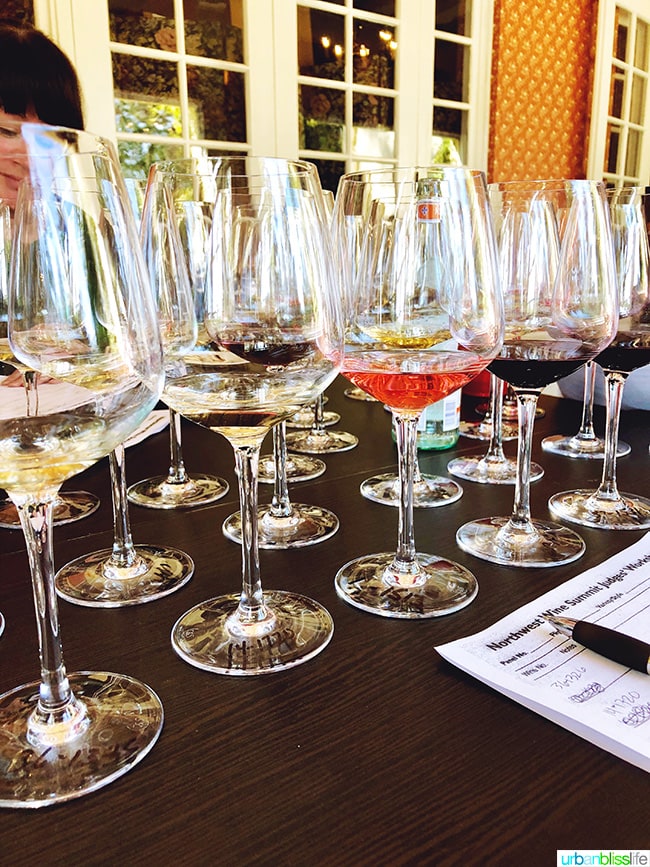 wine competition judging flight