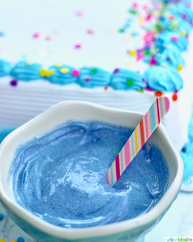 homemade magic shell - blue spirulina