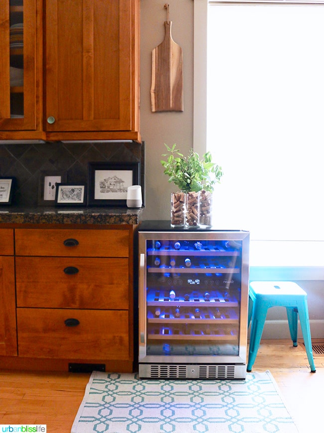 NewAir wine cooler at home