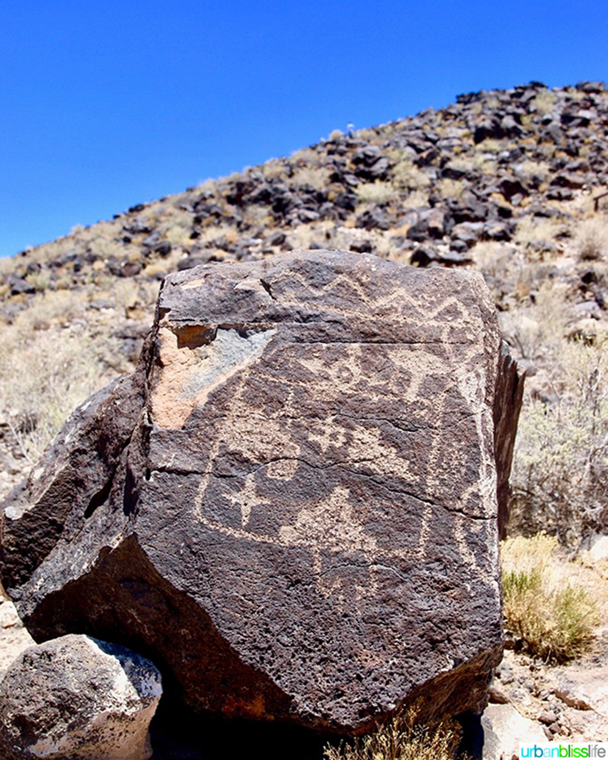 petroglyph in Albuquerque, New Mexico