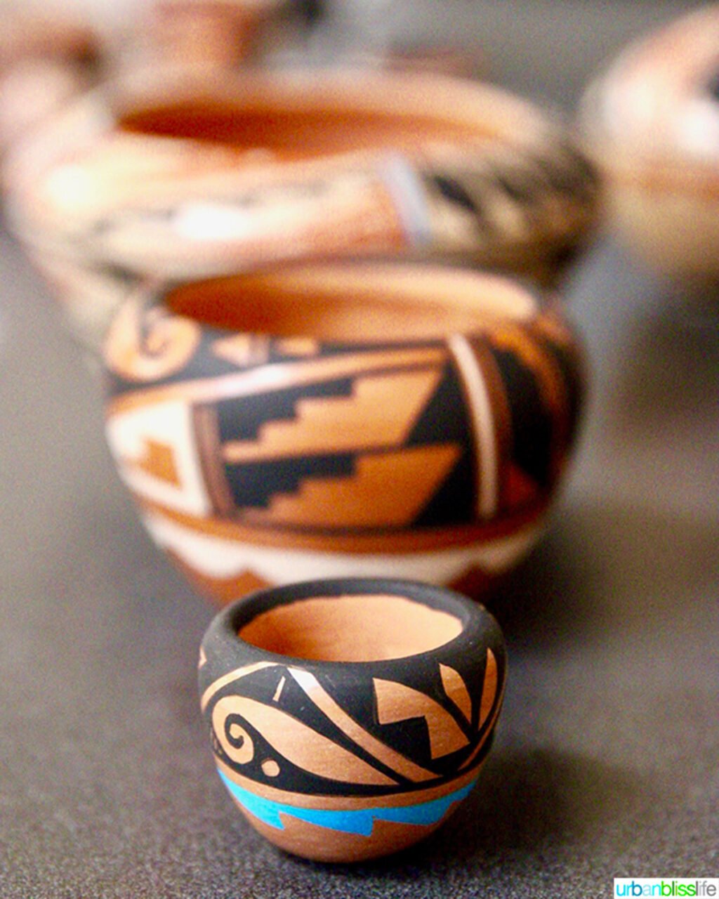pottery at pueblo in Albuquerque, NM